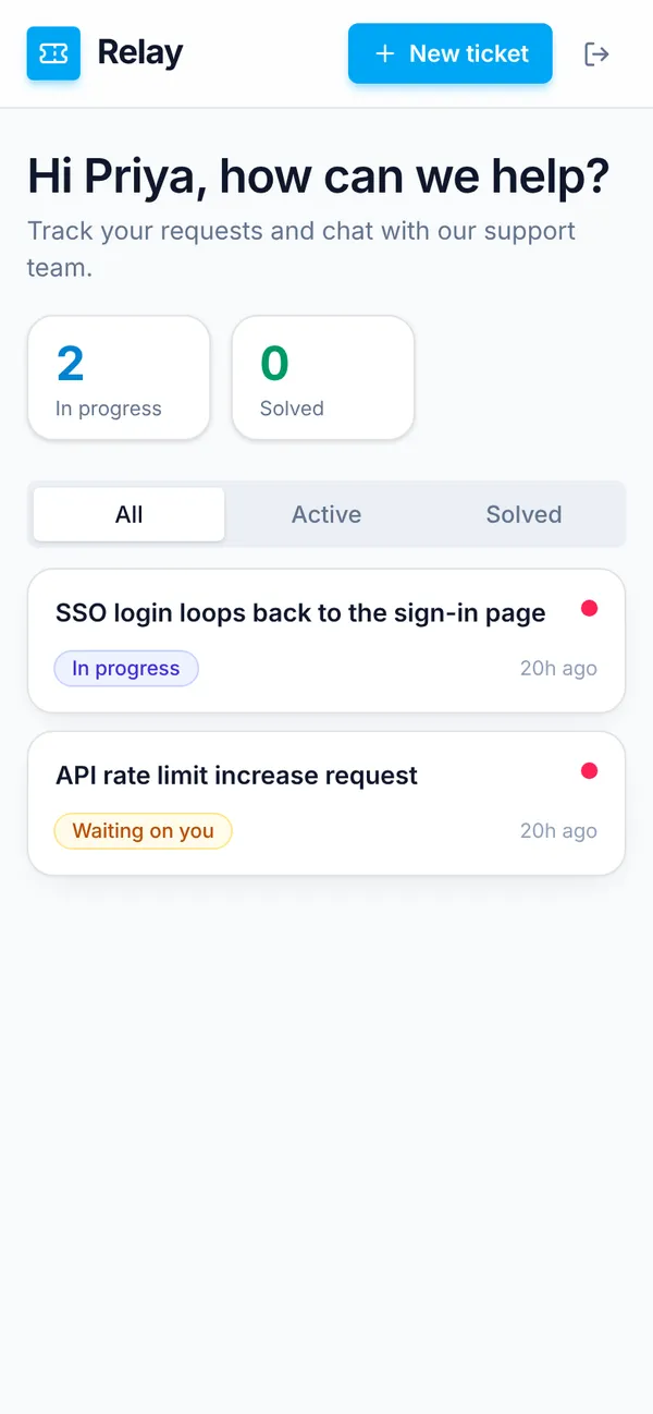 Relay on a phone